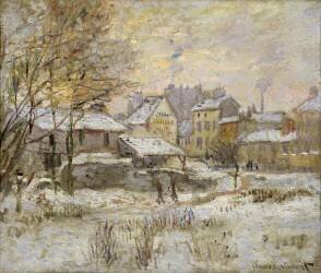 Snow Effect with Setting Sun (Claude Monet) - Muzeo.com