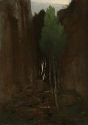 Spring in a Narrow Gorge (Arnold Böcklin) - Muzeo.com