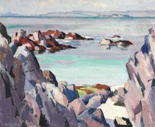 Staffa and Rhum from Iona (Francis Cadell) - Muzeo.com