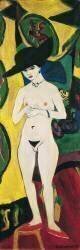 Standing Nude with Hat (Ernst Ludwig Kirchner) - Muzeo.com