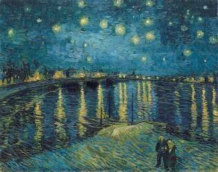 Starry Night over the Rhone (Vincent van Gogh) - Muzeo.com