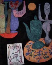 Still Life on black background (Paul Klee) - Muzeo.com