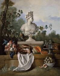 Still Life with America's Bust (Jean-Baptiste Oudry) - Muzeo.com