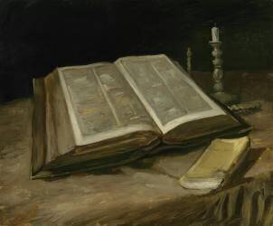 Still Life with Bible (Vincent van Gogh) - Muzeo.com