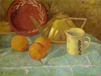 Still Life with Fruit and a Pitcher, or Synchronization in Yellow (Paul Serusier) - Muzeo.com