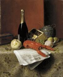 Still Life with Lobster (William Michael Harnett) - Muzeo.com