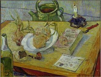 Still life with onions (Vincent van Gogh) - Muzeo.com