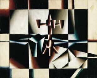Still-Life with Candle-Holder and Box (Arthur Segal) - Muzeo.com