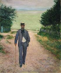 Stroller by the Sea (Gustave Caillebotte) - Muzeo.com