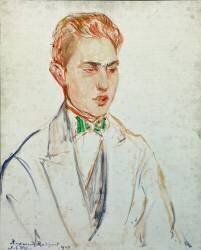 Study for a portrait of Raymond Radiguet (Jacques-Emile Blanche) - Muzeo.com