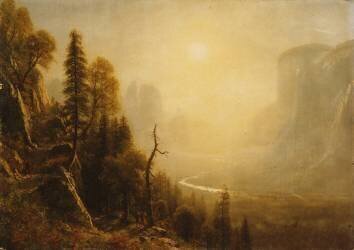 Study for Yosemite Valley (Albert Bierstadt) - Muzeo.com