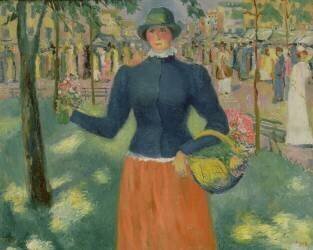 Study of a Flower Seller (Kazimir Malevitch) - Muzeo.com