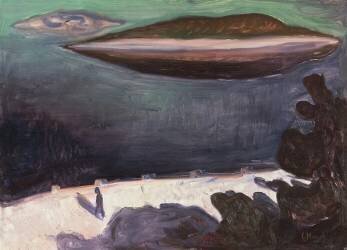 Summer night on the Oslofjord (Edvard Munch) - Muzeo.com