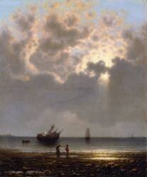 Sun Breaking through the Clouds (Martin Johnson Heade) - Muzeo.com