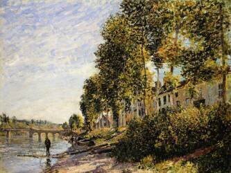 Sunny Morning at Saint Mammes (Alfred Sisley) - Muzeo.com