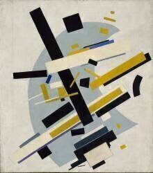 Suprématisme (Supremus n°58 : jaune et noire) (Kazimir Malevitch) - Muzeo.com
