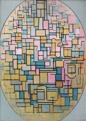 Tableau III: Composition in Oval (Piet Mondrian) - Muzeo.com