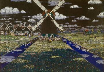 Tempera windmill by Vassily Kandinsky (Wassily Kandinsky) - Muzeo.com