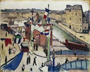 The 14 July in Le Havre (Albert Marquet) - Muzeo.com
