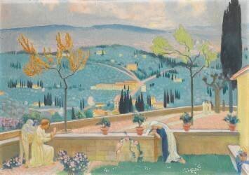 The Annunciation in Fiesole (Maurice Denis) - Muzeo.com