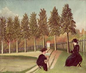 The Artist peinting his Wife (Henri Rousseau) - Muzeo.com