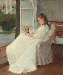 The Artist's Sister at a Window (Berthe Morisot) - Muzeo.com