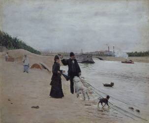 The banks of the Seine (Jean Béraud) - Muzeo.com