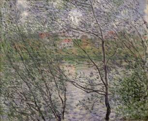 The Banks of the Seine or, Spring through the Trees (Claude Monet) - Muzeo.com