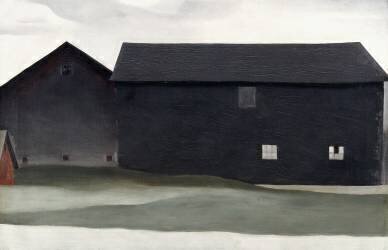 The Barns, Lake George, 1926 (Georgia O'Keeffe) - Muzeo.com