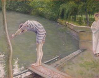 The Bather or the Diver (Gustave Caillebotte) - Muzeo.com