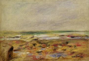 The Beach at Martigues (Auguste Renoir) - Muzeo.com