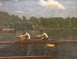 The Biglin brothers in the race (Thomas Eakins) - Muzeo.com