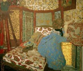 The blue lady and the child (Edouard Vuillard) - Muzeo.com
