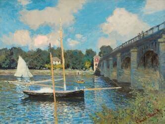 The Bridge at Argenteuil (Claude Monet) - Muzeo.com