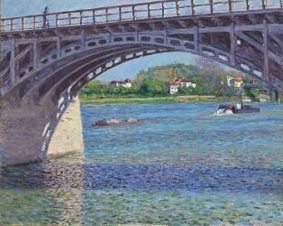 The Bridge at Argenteuil above the Seine (Gustave Caillebotte) - Muzeo.com