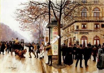 The Cab Accident (Jean Béraud) - Muzeo.com