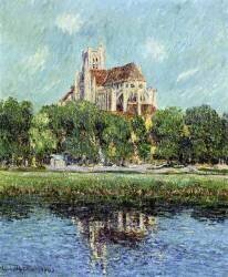 The Cathedral at Auxerre (Gustave Loiseau) - Muzeo.com