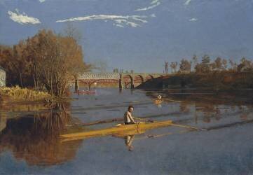 The Champion Single Sculls (Thomas Eakins) - Muzeo.com