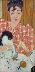 The Checked Blouse (Pierre Bonnard) - Muzeo.com