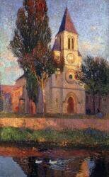 The Church at Labastide du Vert (Henri Martin) - Muzeo.com