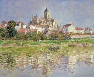 The Church at Vetheuil (Claude Monet) - Muzeo.com
