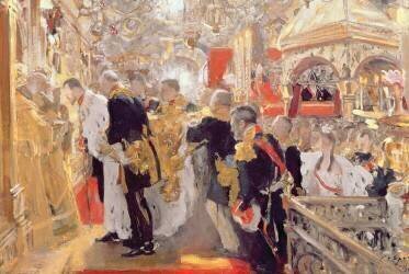 The Crowning of Emperor Nicholas II (Valentin Serov) - Muzeo.com
