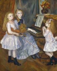 The Daughters of Catulle Mendes at the piano (Auguste Renoir) - Muzeo.com