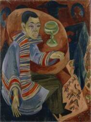 The Drinker (self-portrait) (Ernst Ludwig Kirchner) - Muzeo.com
