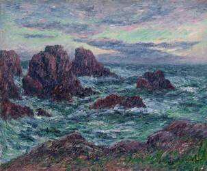 The Evening at Ouessant (Henry Moret) - Muzeo.com