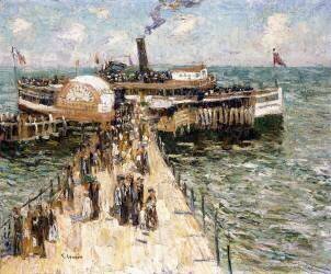 The Excursion Boat (Ernest Lawson) - Muzeo.com
