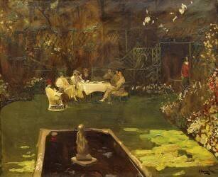 The Garden at Ardilea (John Lavery) - Muzeo.com