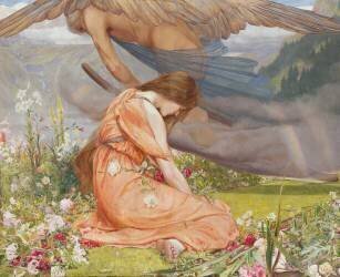 The Garden of Adonis- Amoretta and Time (John Dickson Batten) - Muzeo.com