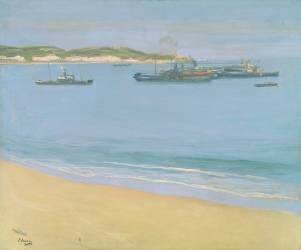 The Harbour at St. Jean de Luz (John Lavery) - Muzeo.com
