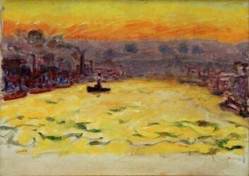 The Harbour, Sunset (Pierre Bonnard) - Muzeo.com